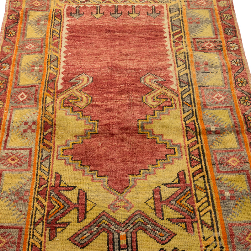 Alfombra Vintage Turca Anudada a Mano - 90 cm x 161 cm - K0084212