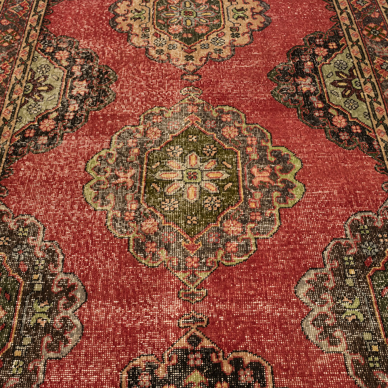 Alfombra Vintage Turca Anudada a Mano - 151 cm x 206 cm - K0084214