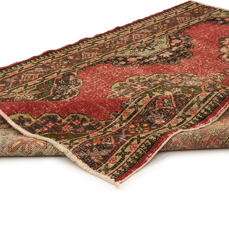 Alfombra Vintage Turca Anudada a Mano - 151 cm x 206 cm - K0084214