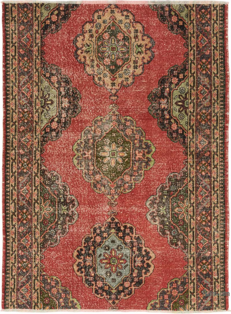 Alfombra Vintage Turca Anudada a Mano - 151 cm x 206 cm - K0084214