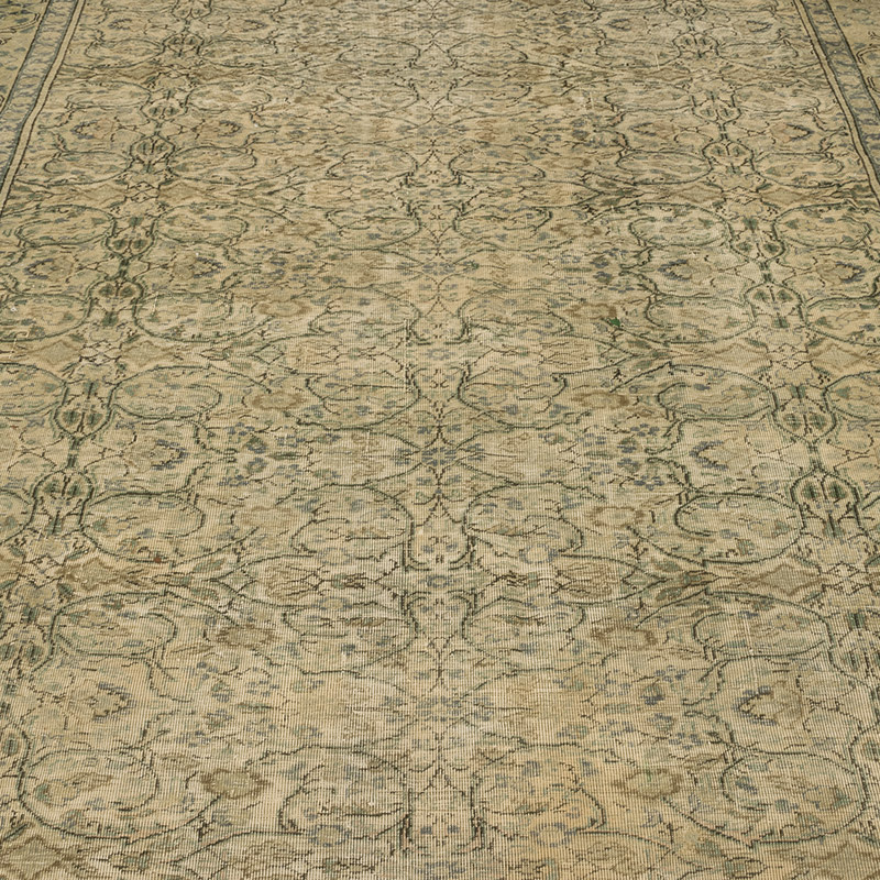 Vintage Turkish Hand-Knotted Rug - 6' 4" x 9' 2" (76" x 110") - K0084218