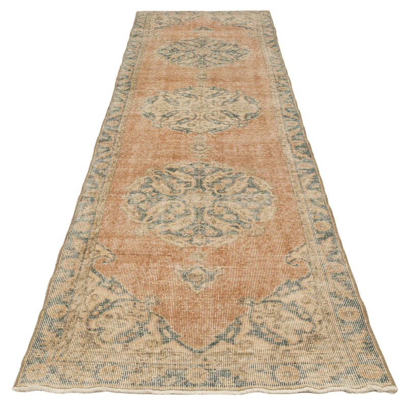 Vintage Turkish Hand-Knotted Runner - 2' 9" x 10' 10" (33" x 130") - K0084219
