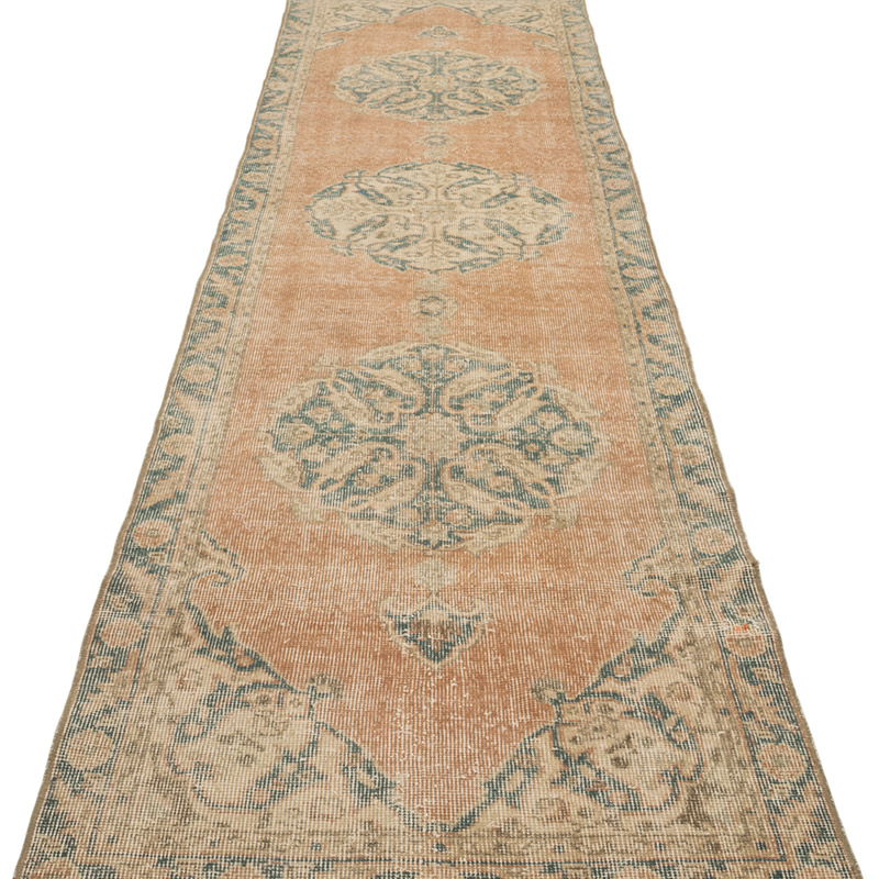 Vintage Turkish Hand-Knotted Runner - 2' 9" x 10' 10" (33" x 130") - K0084219