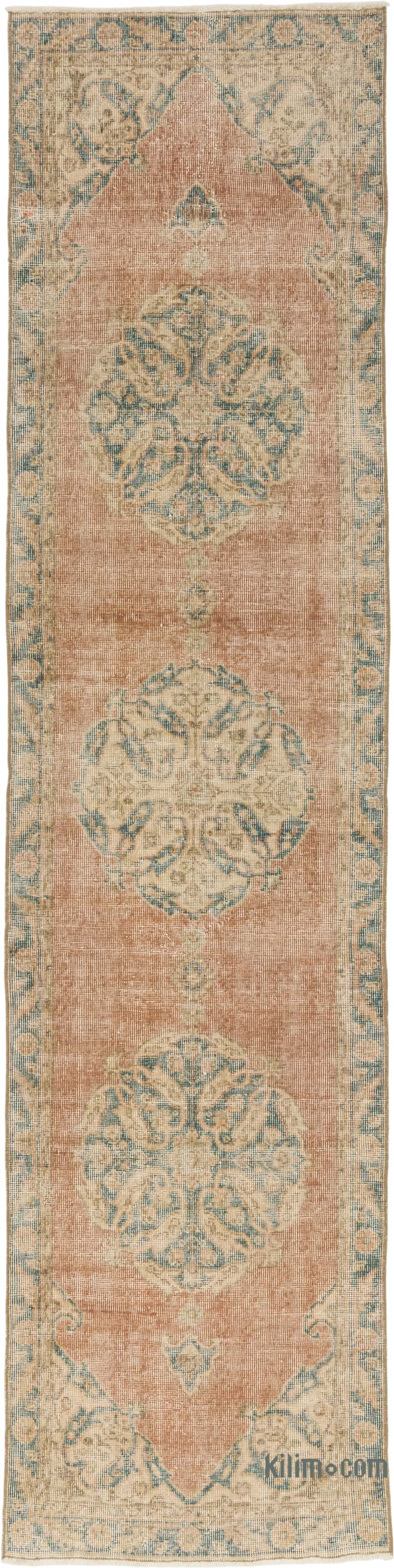 Vintage Turkish Hand-Knotted Runner - 2' 9" x 10' 10" (33" x 130") - K0084219