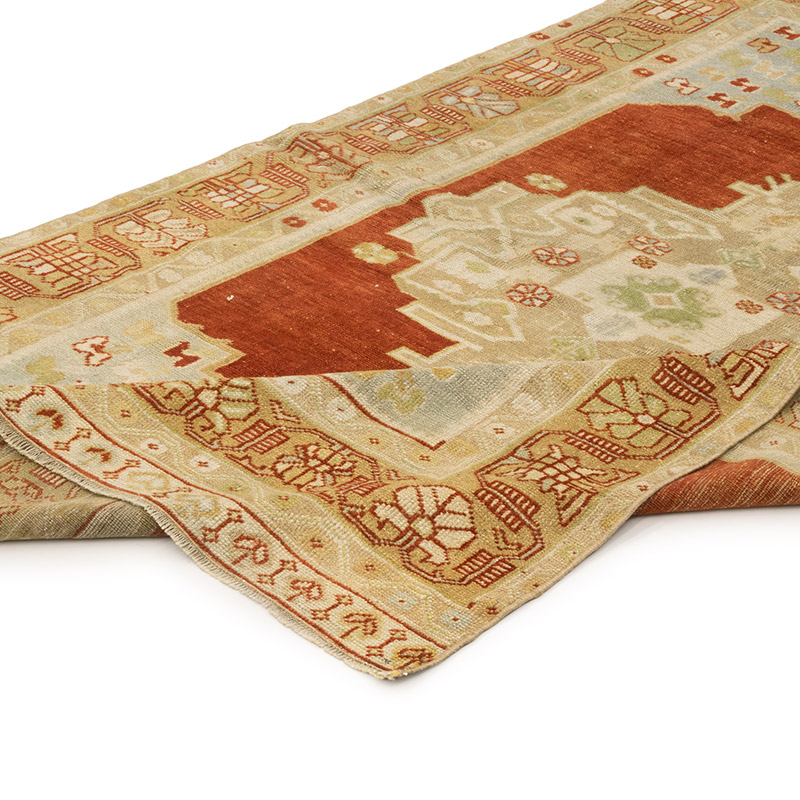 Vintage Turkish Hand-Knotted Rug - 4' 1" x 6' 4" (49" x 76") - K0084222