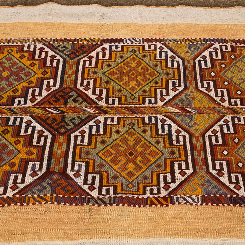 Alfombra Vintage Malatya Kilim - 141 cm x 181 cm - K0084226