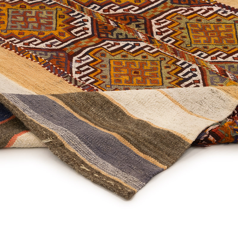 Alfombra Vintage Malatya Kilim - 141 cm x 181 cm - K0084226