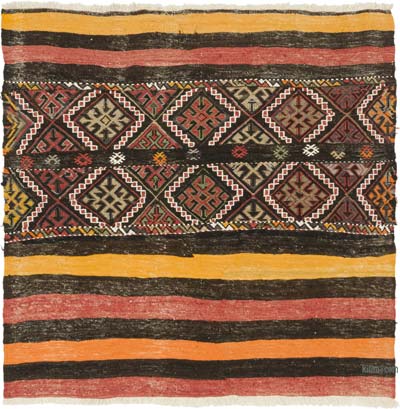 Vintage Malatya Kilimi - 129 cm x 126 cm