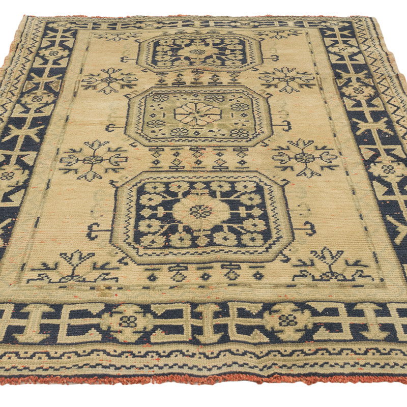 Vintage Turkish Hand-Knotted Rug - 5' 1" x 6' 10" (61" x 82") - K0084230