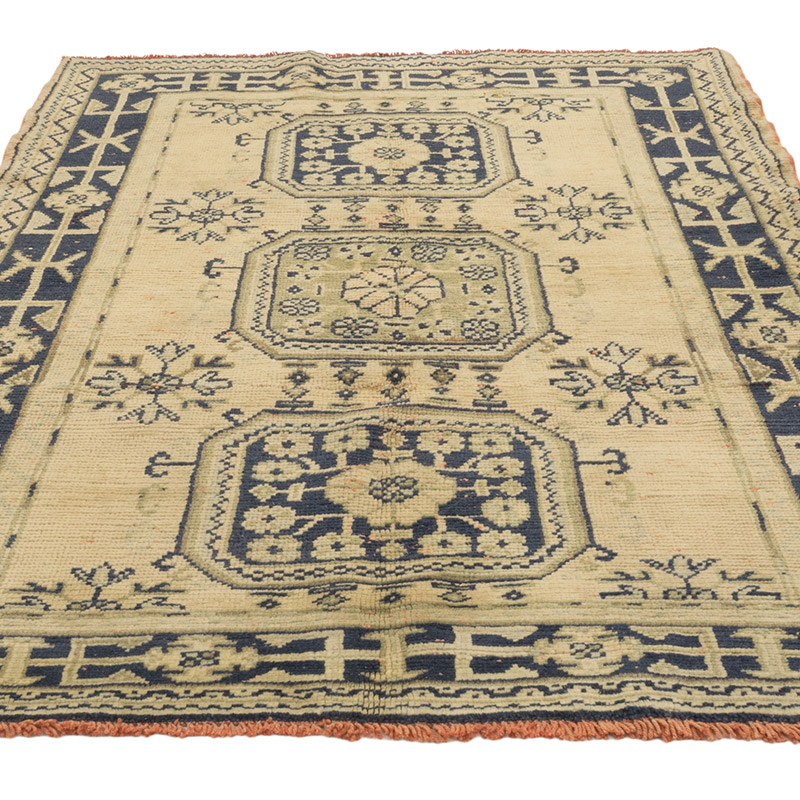 Vintage Turkish Hand-Knotted Rug - 5' 1" x 6' 10" (61" x 82") - K0084230