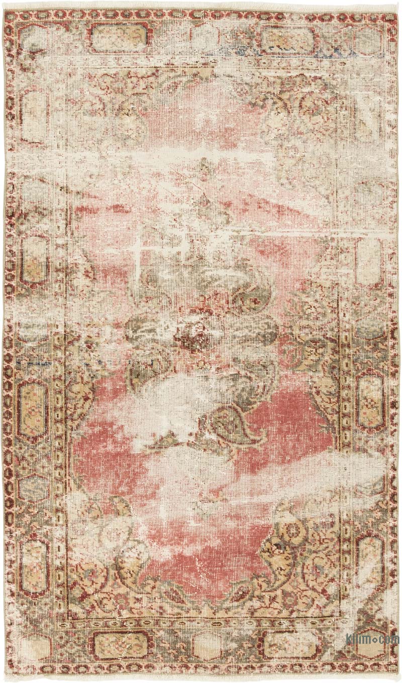 Vintage Turkish Hand-Knotted Rug - 3' 4" x 5' 7" (40" x 67") - K0084232