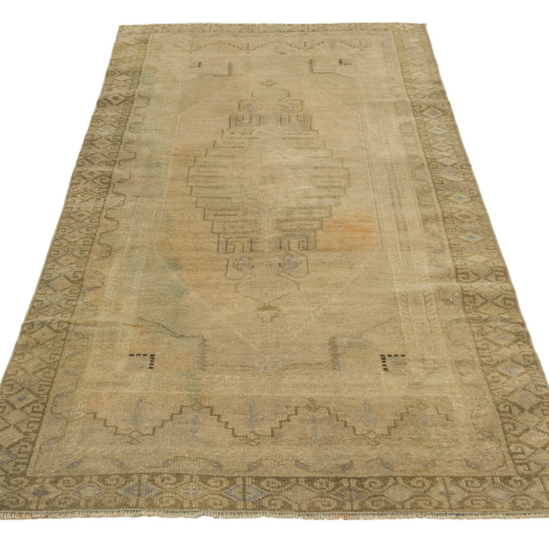 Vintage Turkish Hand-Knotted Rug - 3' 1" x 6' 3" (37" x 75") - K0084267