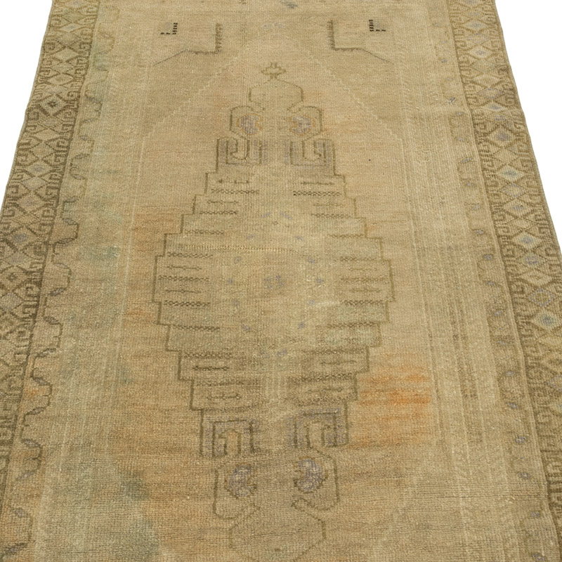 Vintage Turkish Hand-Knotted Rug - 3' 1" x 6' 3" (37" x 75") - K0084267