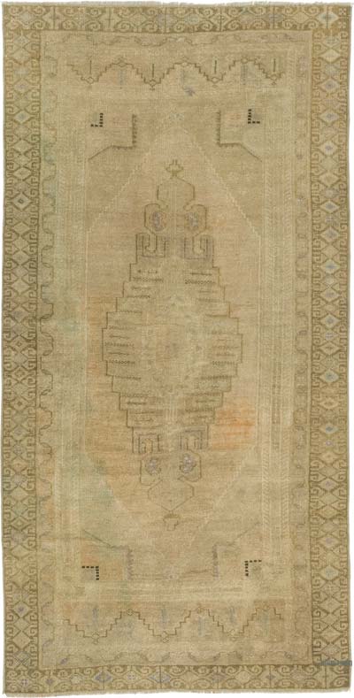 Vintage Turkish Hand-Knotted Rug - 3' 1" x 6' 3" (37" x 75")