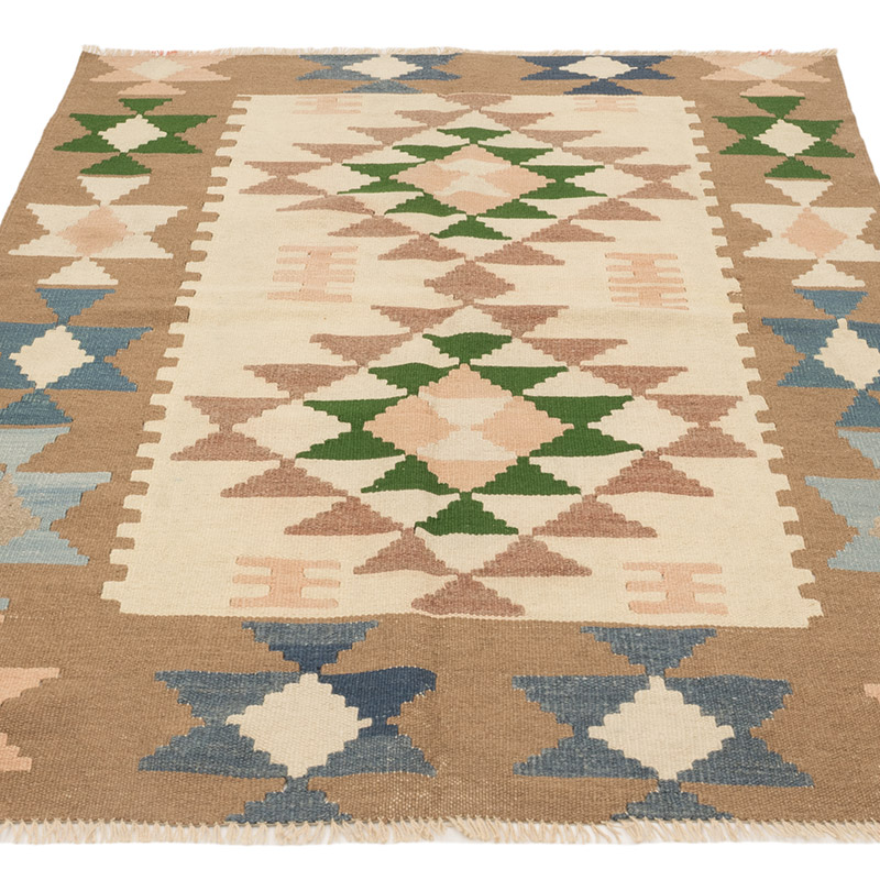 Alfombra Vintage Kilim Turca - 120 cm x 153 cm - K0084271