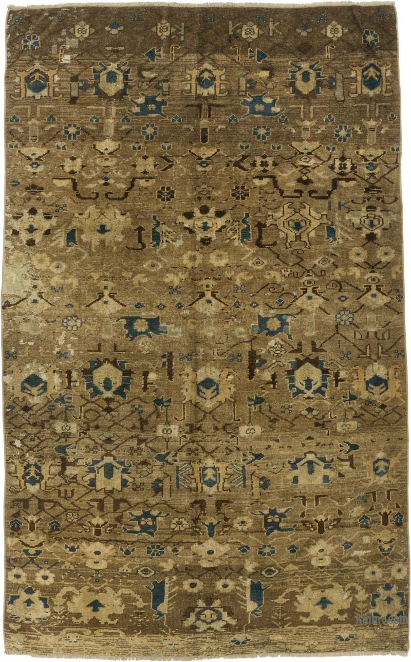Vintage Turkish Hand-Knotted Rug - 4' 5" x 6' 11" (53" x 83") - K0084290