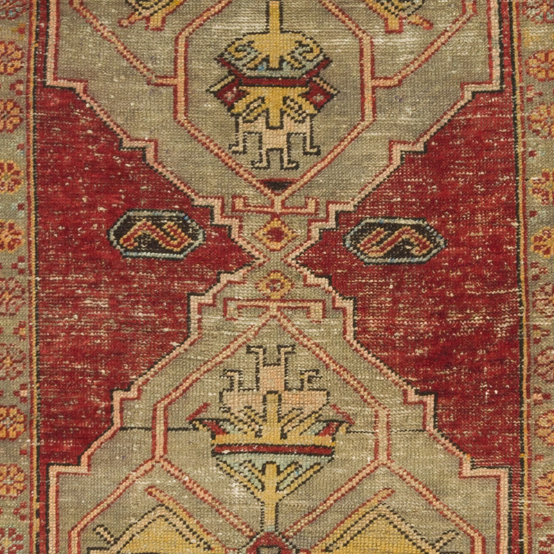 Vintage Turkish Hand-Knotted Runner - 3' 1" x 8'  (37" x 96") - K0084292