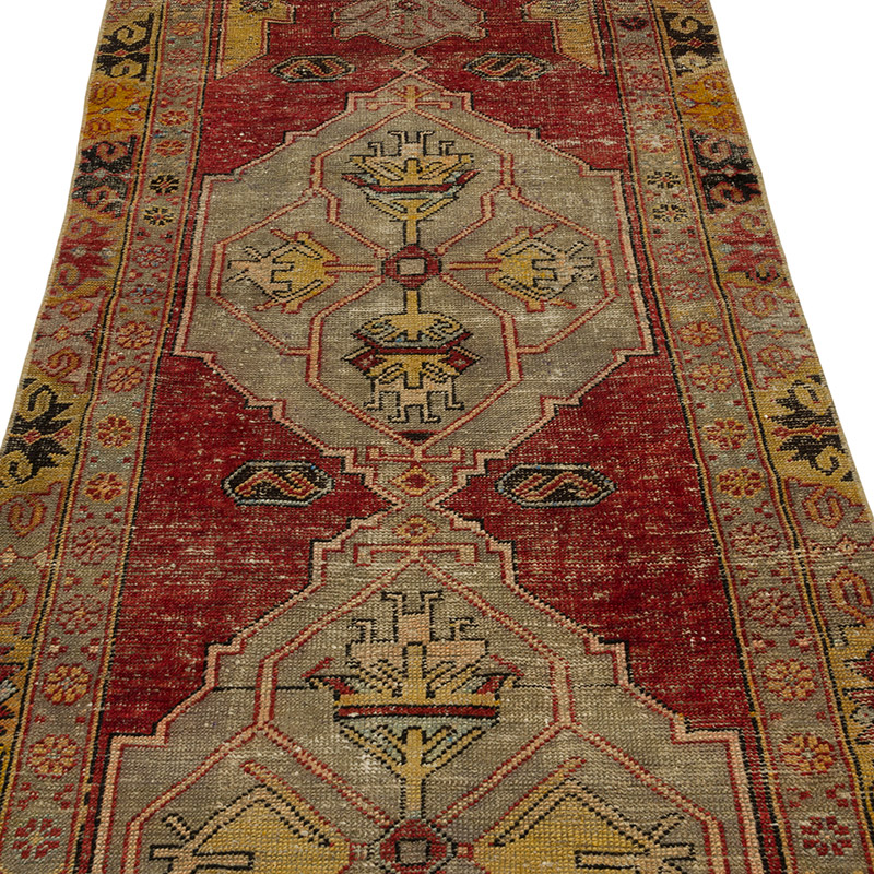 Vintage Turkish Hand-Knotted Runner - 3' 1" x 8'  (37" x 96") - K0084292
