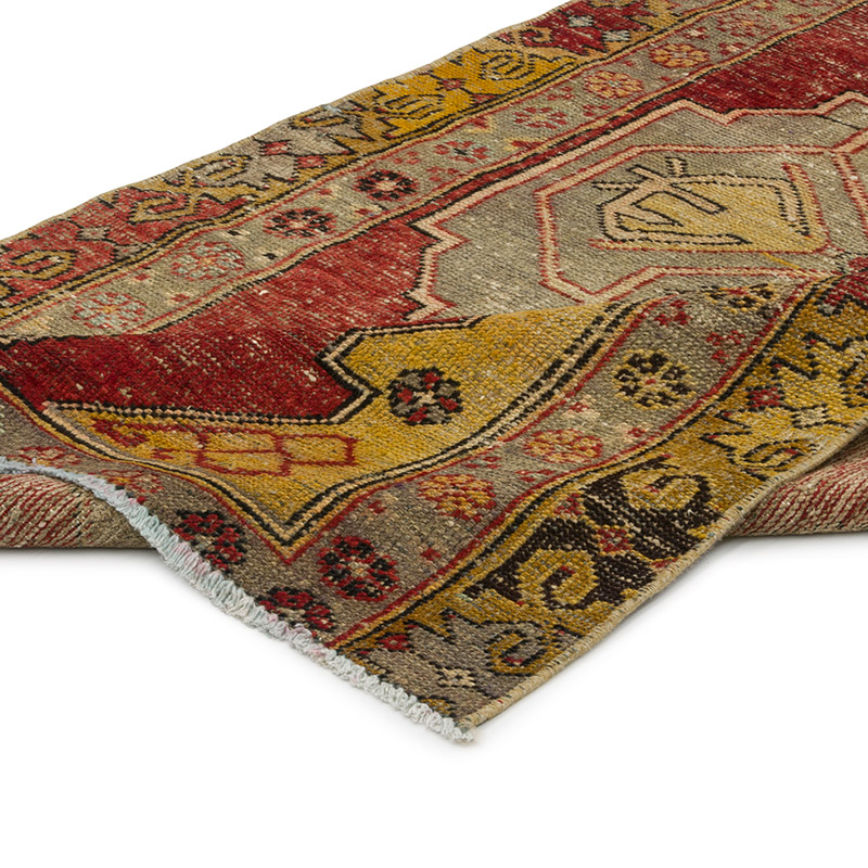 Vintage Turkish Hand-Knotted Runner - 3' 1" x 8'  (37" x 96") - K0084292