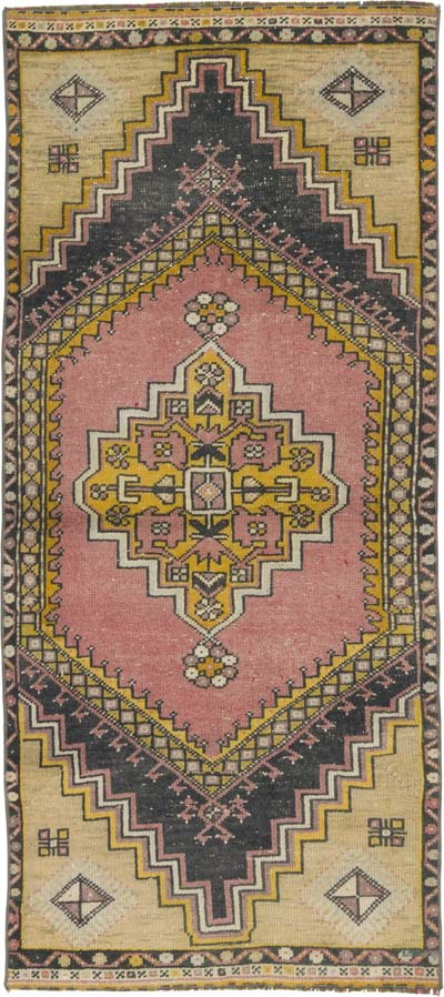 Vintage Turkish Hand-Knotted Rug - 2' 6" x 5' 7" (30" x 67")