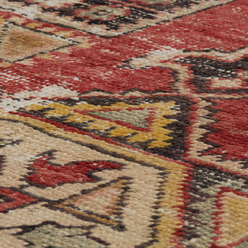 Vintage Turkish Hand-Knotted Rug - 3' 7" x 4' 11" (43" x 59") - K0084300