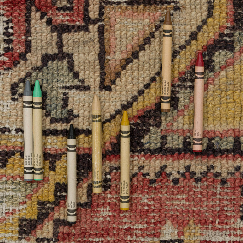 Vintage Turkish Hand-Knotted Rug - 3' 7" x 4' 11" (43" x 59") - K0084300