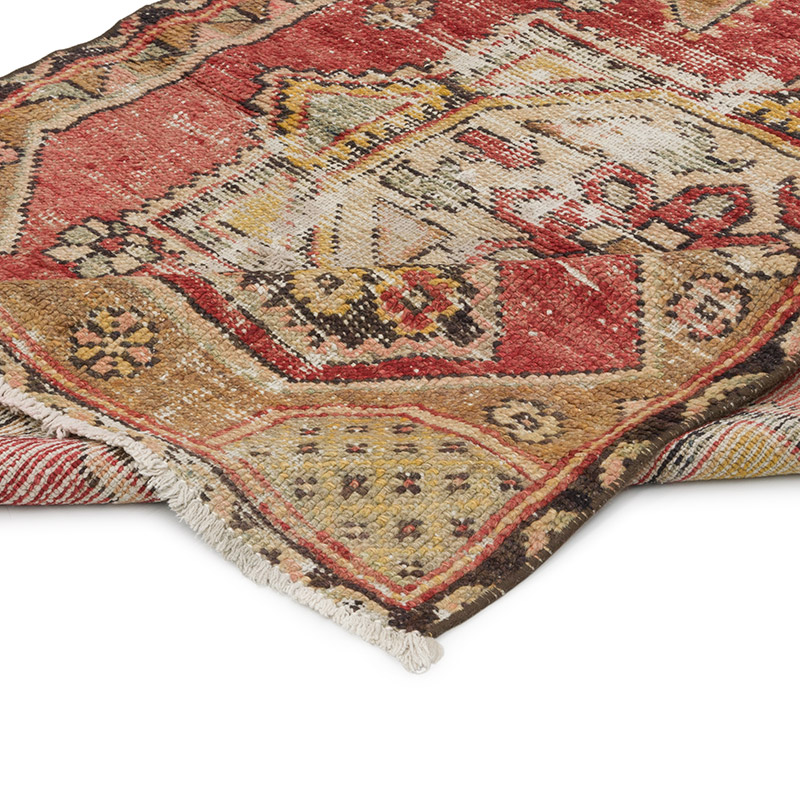 Vintage Turkish Hand-Knotted Rug - 3' 7" x 4' 11" (43" x 59") - K0084300