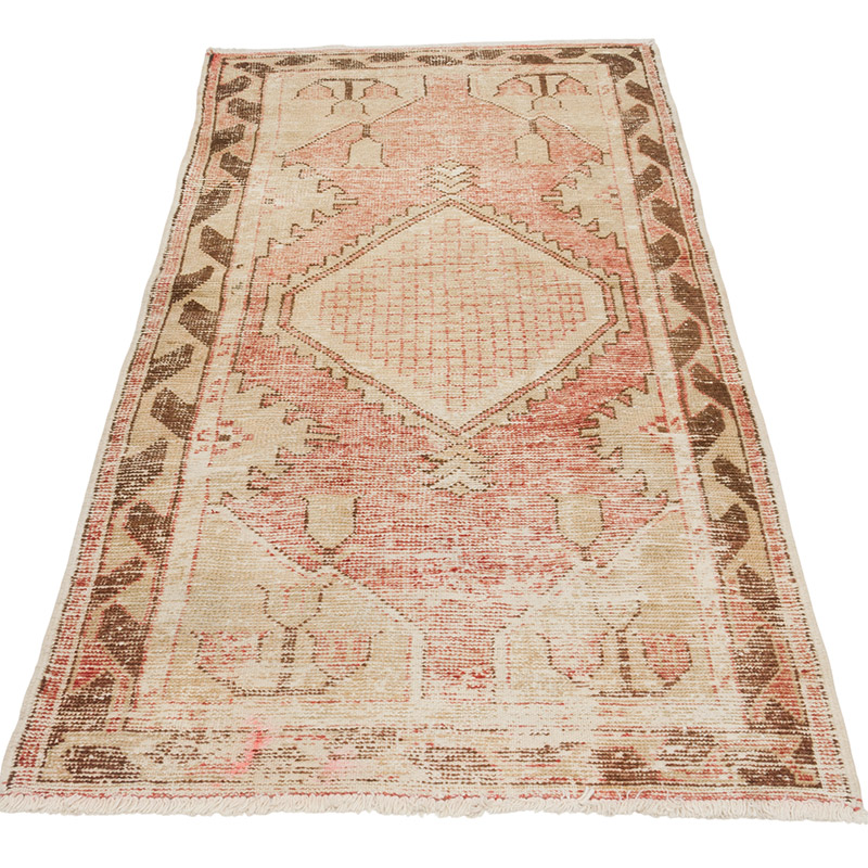 Vintage Turkish Hand-Knotted Rug - 2' 7" x 5'  (31" x 60") - K0084301