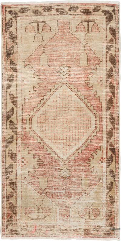 Vintage Turkish Hand-Knotted Rug - 2' 7" x 5'  (31" x 60")