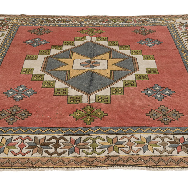 Alfombra Vintage Turca Anudada a Mano - 172 cm x 182 cm - K0084302
