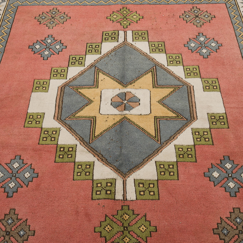 Alfombra Vintage Turca Anudada a Mano - 172 cm x 182 cm - K0084302