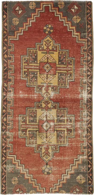 Alfombra Vintage Turca Anudada a Mano - 79 cm x 163 cm