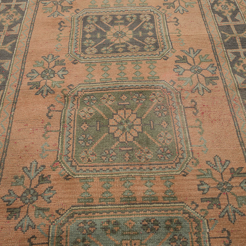 Alfombra Vintage Turca Anudada a Mano - 147 cm x 230 cm - K0084304
