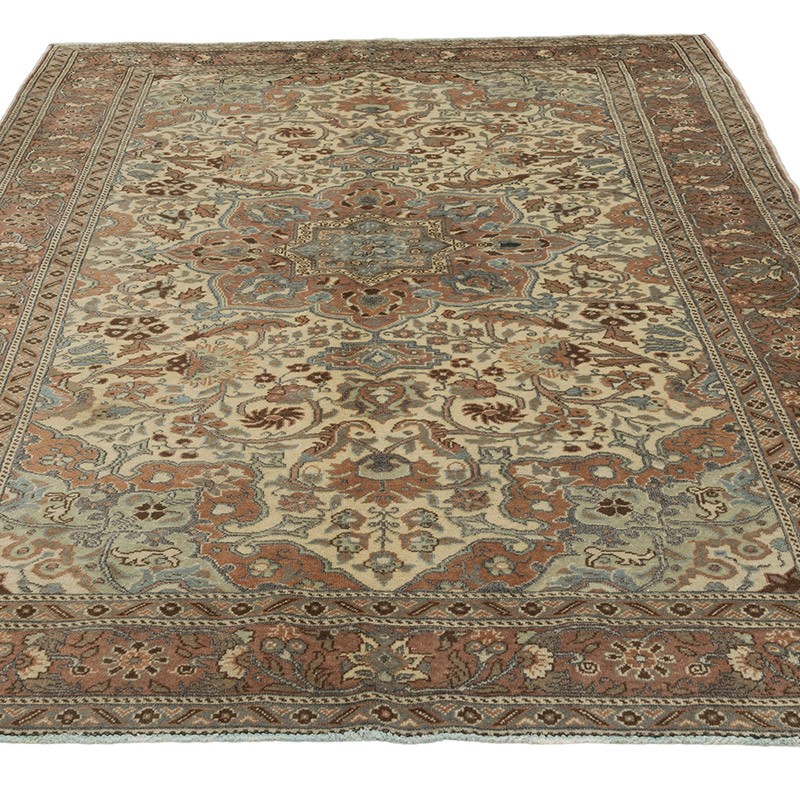 Alfombra Vintage Turca Anudada a Mano - 153 cm x 226 cm - K0084307