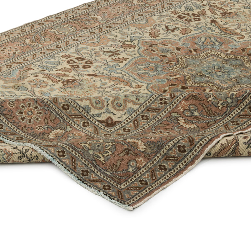 Alfombra Vintage Turca Anudada a Mano - 153 cm x 226 cm - K0084307