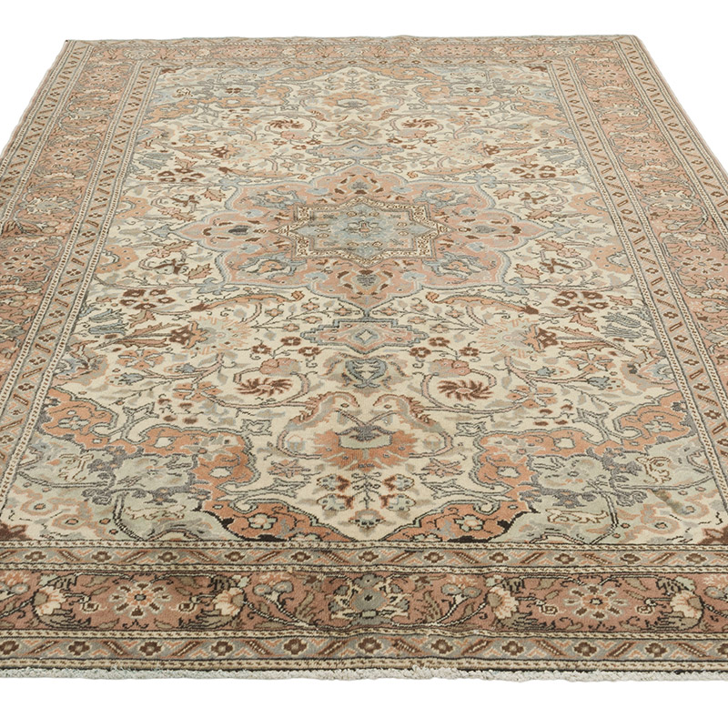 Alfombra Vintage Turca Anudada a Mano - 153 cm x 226 cm - K0084307