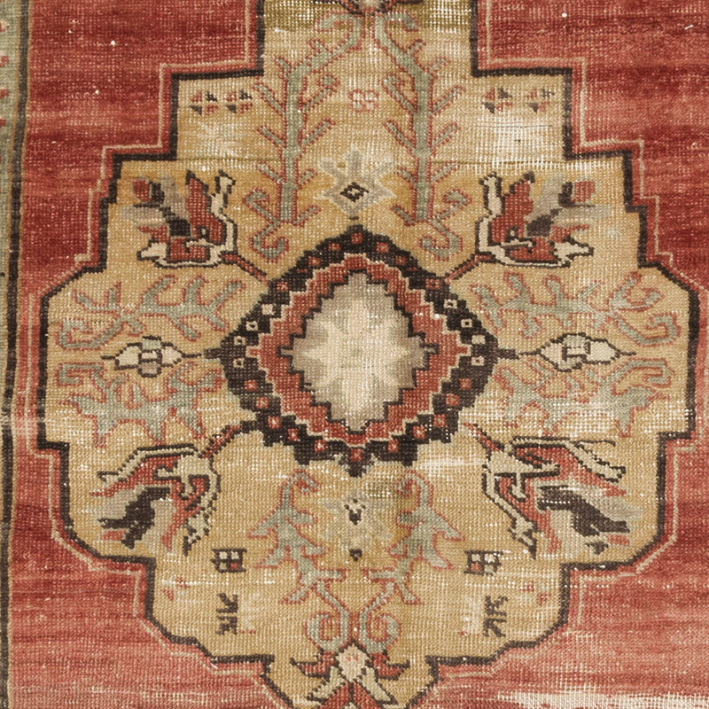 Alfombra Vintage Turca Anudada a Mano - 134 cm x 240 cm - K0084309
