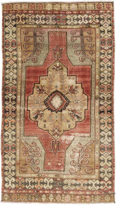 Vintage Turkish Hand-Knotted Rug - 4' 5" x 7' 10" (53" x 94")