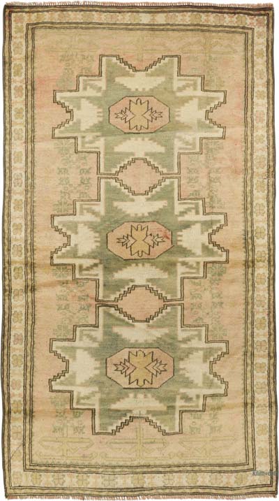 Vintage Turkish Hand-Knotted Rug - 3' 8" x 6' 6" (44" x 78")