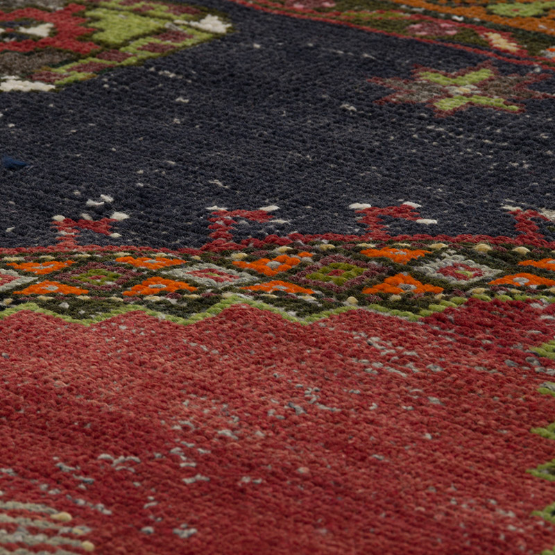 Alfombra Vintage Turca Anudada a Mano - 133 cm x 202 cm - K0084317