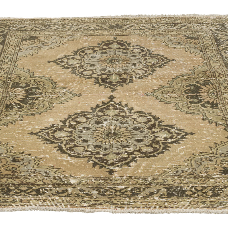 Alfombra Vintage Turca Anudada a Mano - 138 cm x 144 cm - K0084318