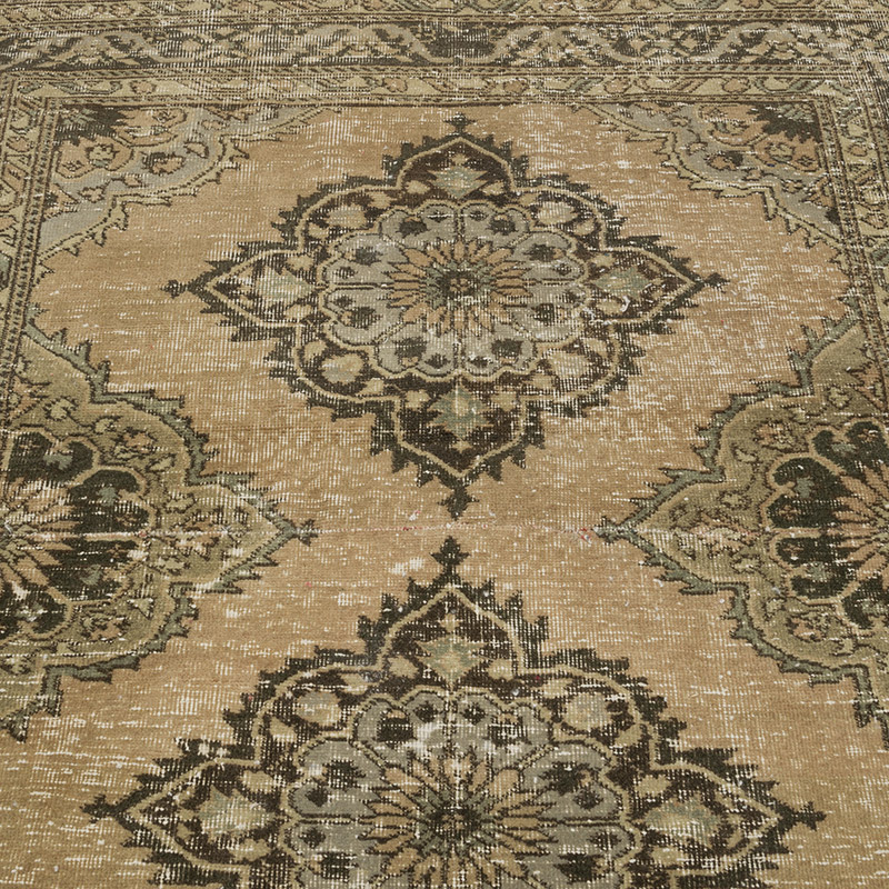 Alfombra Vintage Turca Anudada a Mano - 138 cm x 144 cm - K0084318