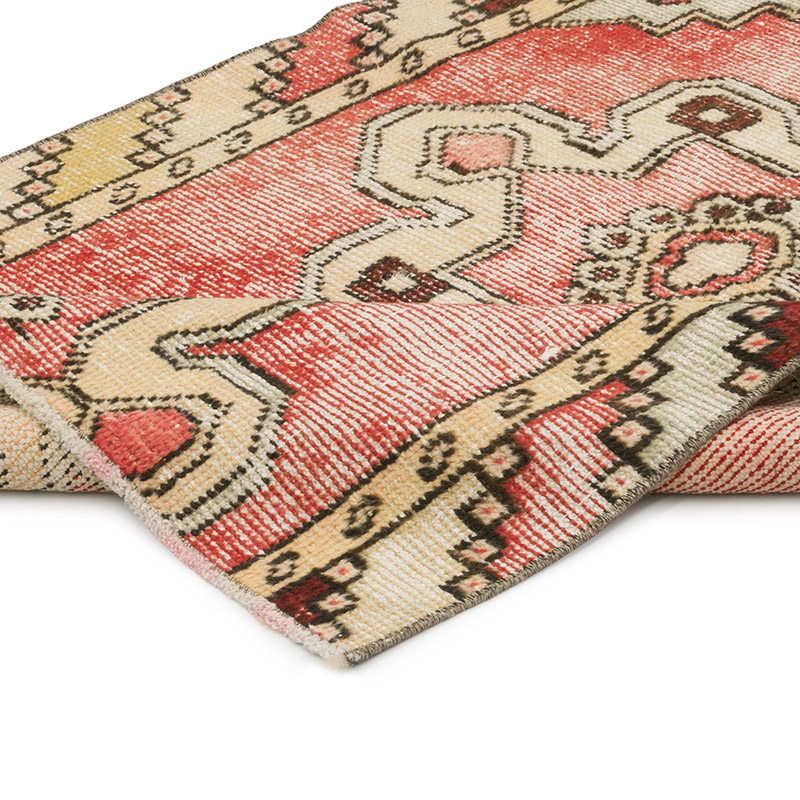 Alfombra Vintage Turca Anudada a Mano - 92 cm x 159 cm - K0084320
