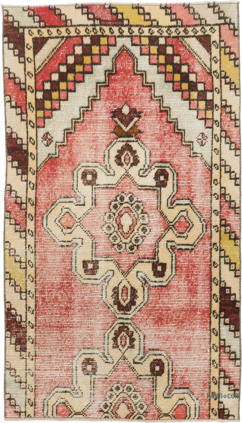 Alfombra Vintage Turca Anudada a Mano - 92 cm x 159 cm - K0084320