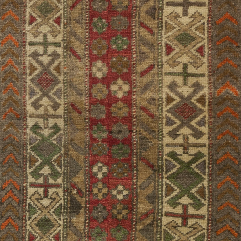 Vintage Turkish Runner Rug - 2' 3" x 8'  (27" x 96") - K0084325