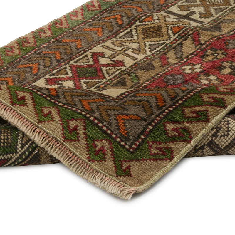 Vintage Turkish Runner Rug - 2' 3" x 8'  (27" x 96") - K0084325