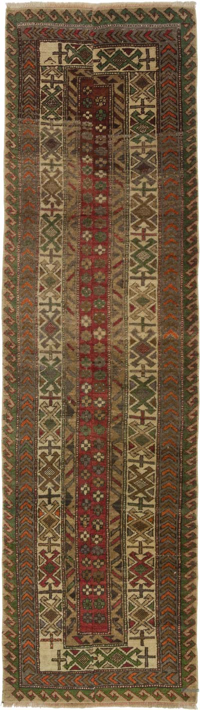 Vintage Turkish Runner Rug - 2' 3" x 8'  (27" x 96")