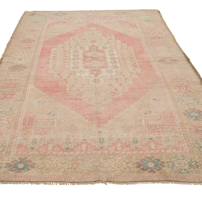 Vintage Turkish Hand-Knotted Rug - 4' 11" x 8' 8" (59" x 104") - K0084330