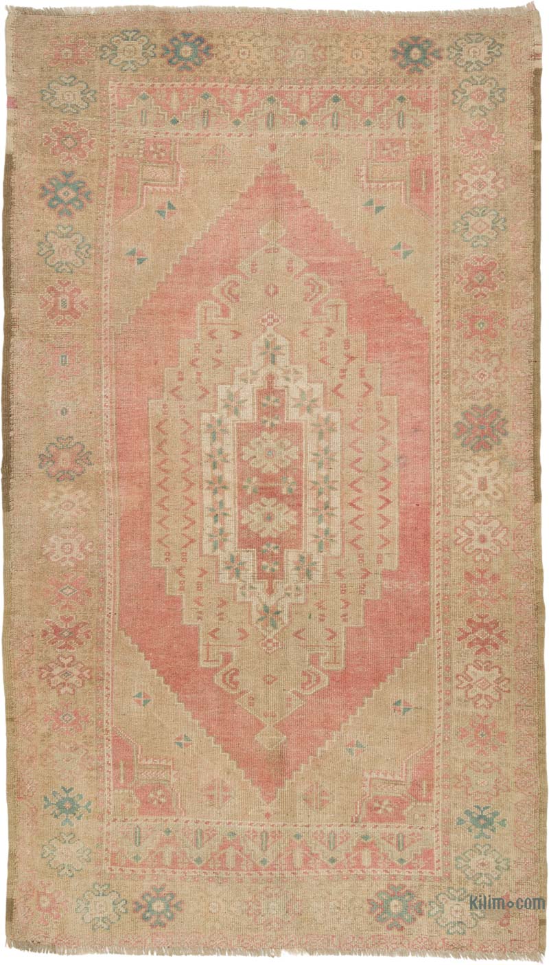 Vintage Turkish Hand-Knotted Rug - 4' 11" x 8' 8" (59" x 104") - K0084330