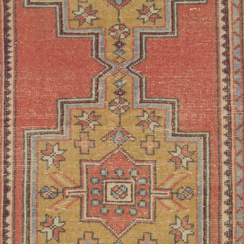 Vintage Turkish Hand-Knotted Rug - 4'  x 8' 4" (48" x 100") - K0084332